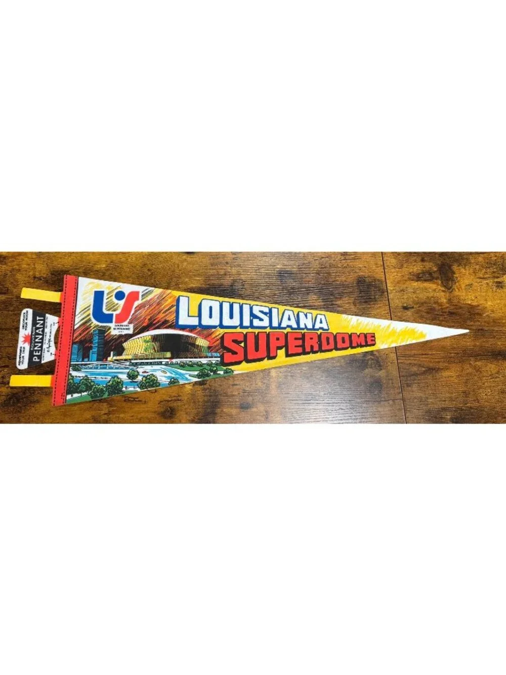 Vintage 1971 Louisiana Superdome pennant